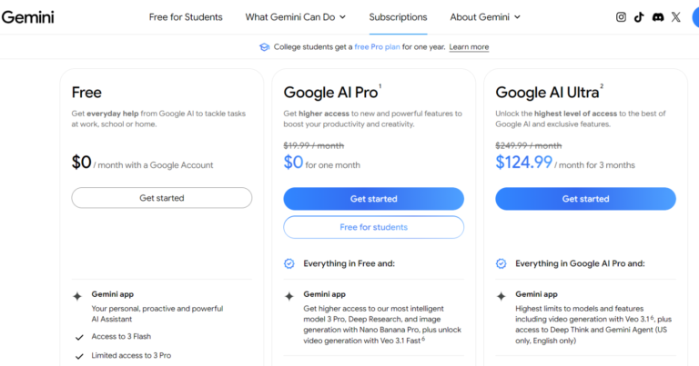 How Much Does Google Gemini Cost