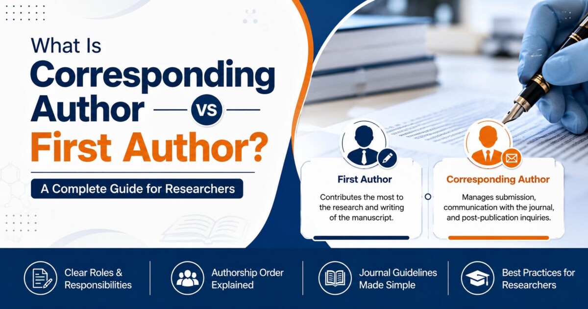 Corresponding Author Vs. First Author: Key Differences Explained